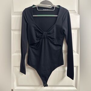Abercrombie & Fitch Black Soft A&F Collection Bodysuit